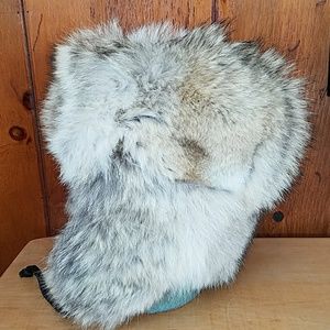 Coyote full fur Russian style hat